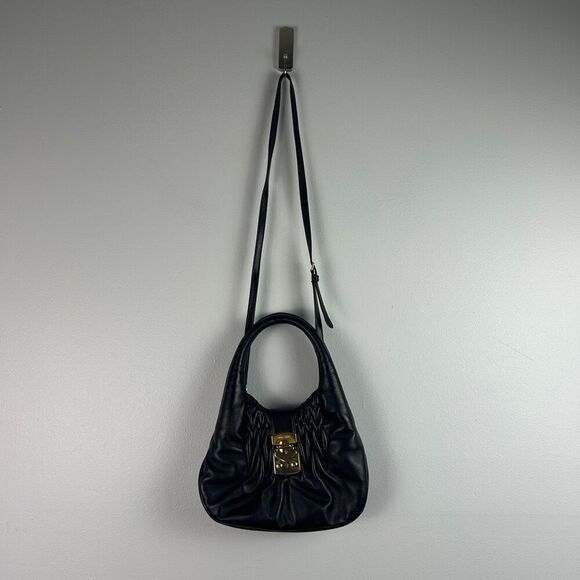 Miu Miu Matelassé Top Handle Leather Bag - gold hardware - Picture 2 of 14